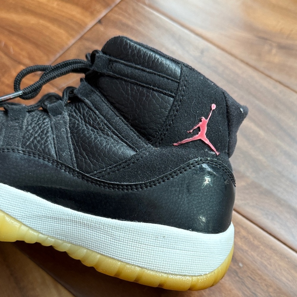 Jordan Black and Pink High-Top Sneakers